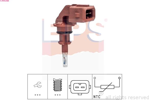 EPS 1.994.048 - CZUJNIK TEMP. POWIETRZA RENAULT TWINGO 0.9 14-