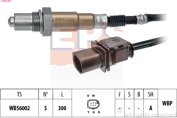 EPS 1.998.463 — Sonda lambda