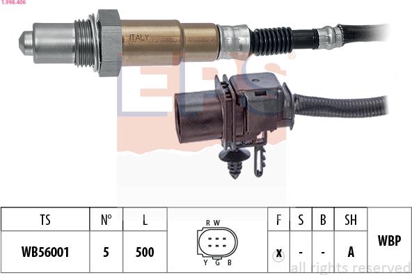 EPS 1.998.406 — Sonda lambda