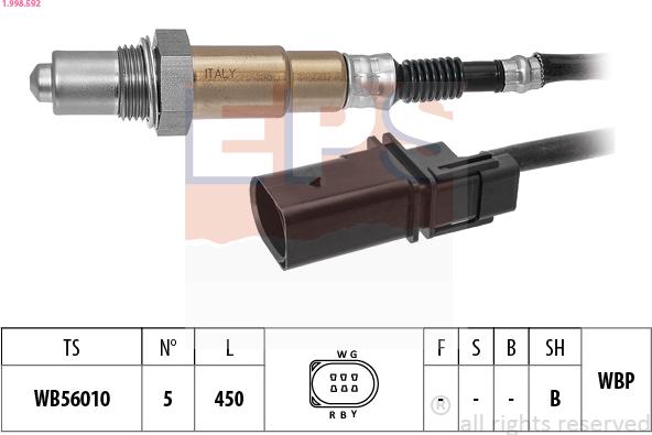 EPS 1.998.592 — Sonda lambda