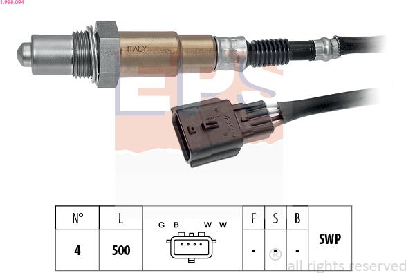 EPS 1.998.094 — Sonda lambda