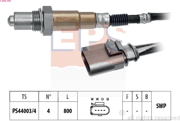 EPS 1.998.199 — Sonda lambda