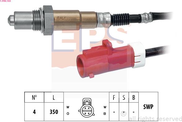 EPS 1.998.183 — Sonda lambda