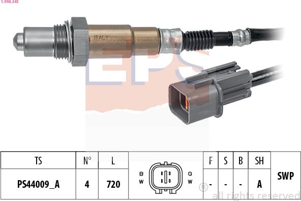 EPS 1.998.345 — Sonda lambda