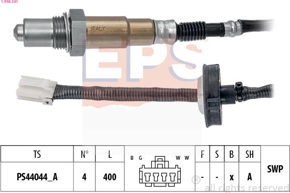 EPS 1.998.341 — Sonda lambda