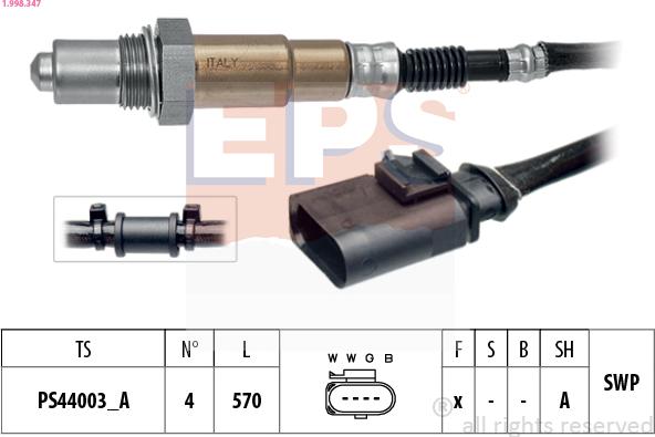 EPS 1.998.347 — Sonda lambda
