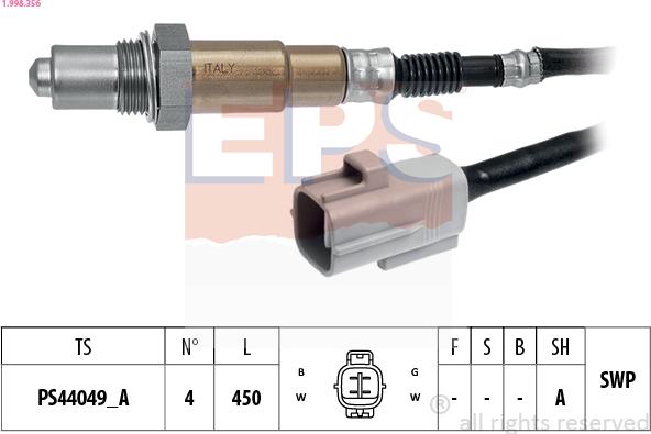 EPS 1.998.356 — Sonda lambda