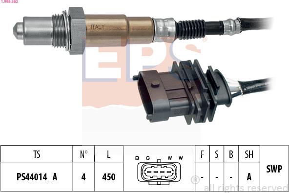EPS 1.998.362 — Sonda lambda