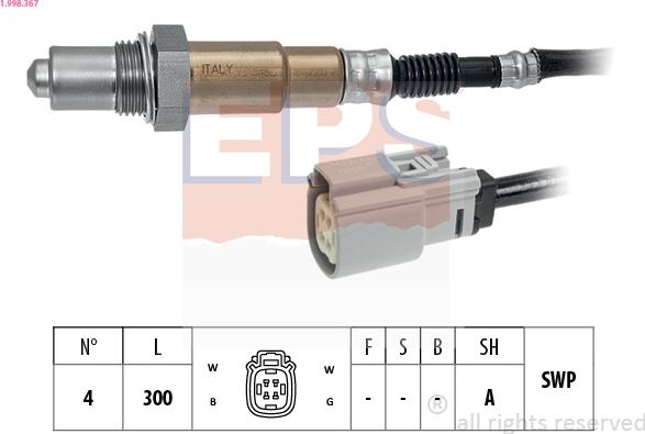 EPS 1.998.367 — Sonda lambda