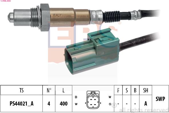 EPS 1.998.304 — Sonda lambda