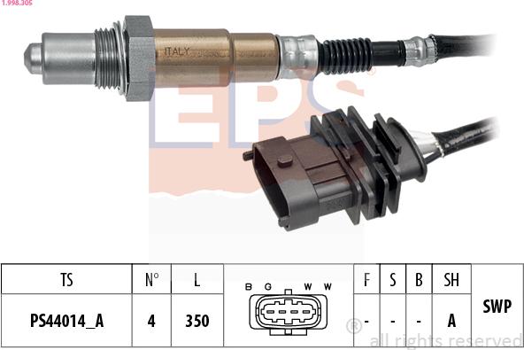 EPS 1.998.305 — Sonda lambda