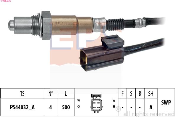EPS 1.998.336 — Sonda lambda