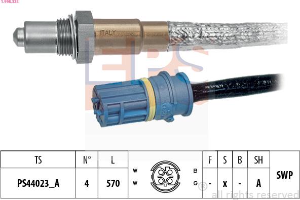 EPS 1.998.325 — Sonda lambda