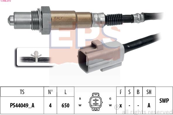 EPS 1.998.373 — Sonda lambda