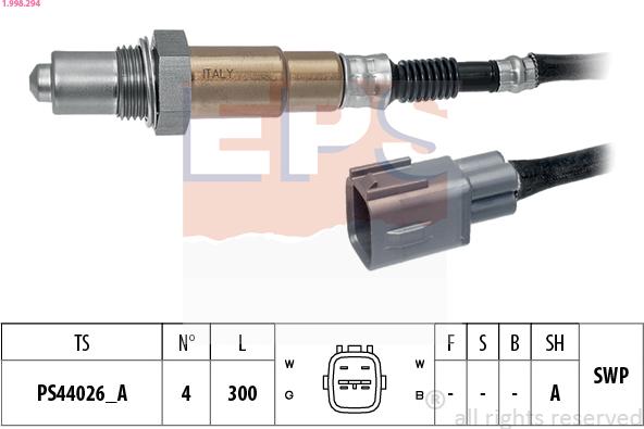 EPS 1.998.294 — Sonda lambda