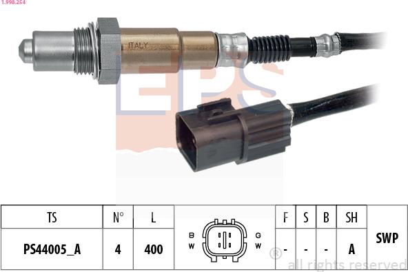 EPS 1.998.254 — Sonda lambda