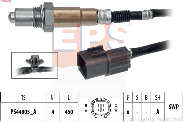 EPS 1.998.261 — Sonda lambda
