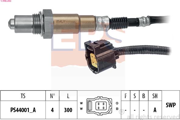 EPS 1.998.202 — Sonda lambda