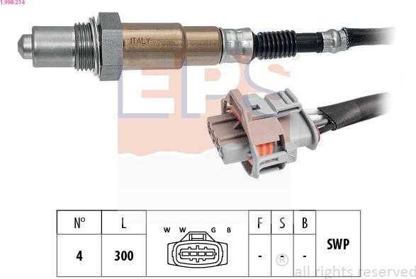 EPS 1.998.214 — Sonda lambda