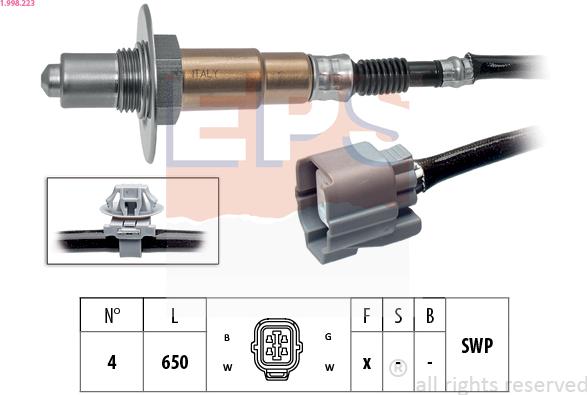 EPS 1.998.223 — Sonda lambda