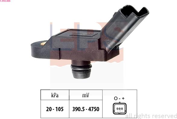 EPS 1.993.005 - CZUJNIK CIŚN. POWIETRZA PEUGEOT