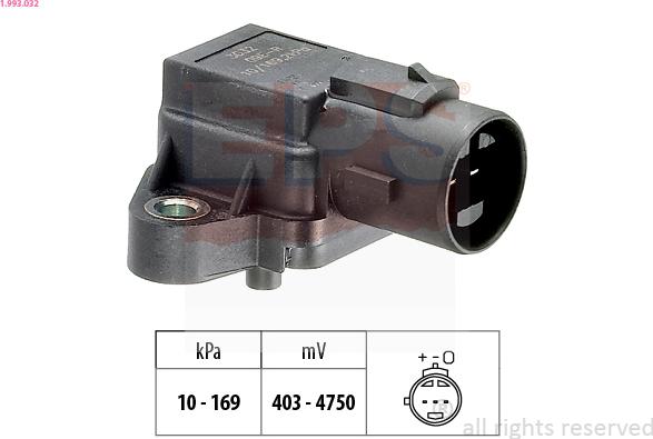 EPS 1.993.032 — Czujnik ciśnienia powietrza, adaptacja wysokościowa
