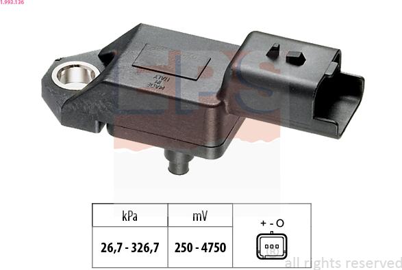 EPS 1.993.136 — Czujnik ciśnienia powietrza, adaptacja wysokościowa