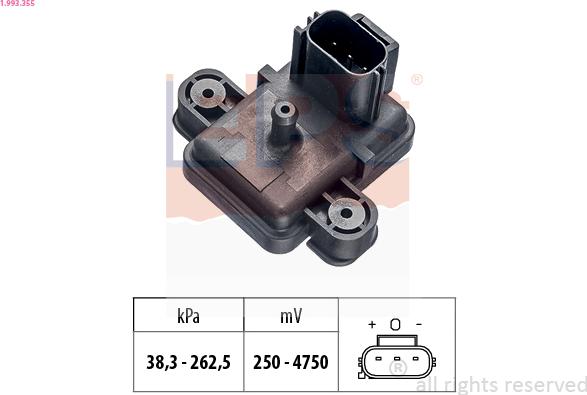 EPS 1.993.355 — Czujnik ciśnienia powietrza, adaptacja wysokościowa