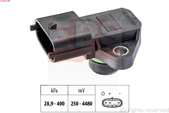 EPS 1.993.249 — Czujnik ciśnienia powietrza, adaptacja wysokościowa