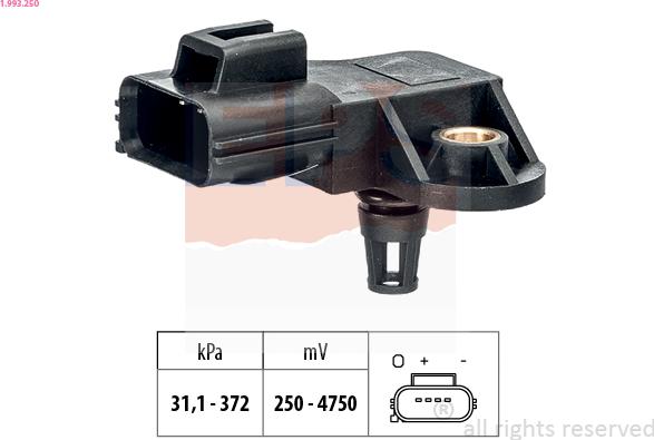 EPS 1.993.250 — Czujnik ciśnienia powietrza, adaptacja wysokościowa
