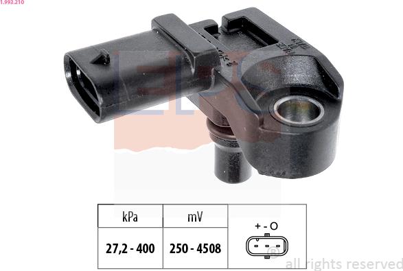 EPS 1.993.210 - CZUJNIK CIŚN. POWIETRZA BMW 1 E81 2.0 03-