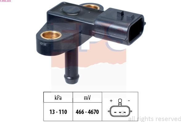 EPS 1.993.233 — Czujnik ciśnienia powietrza, adaptacja wysokościowa
