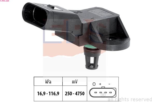 EPS 1.993.226 — Czujnik ciśnienia powietrza, adaptacja wysokościowa