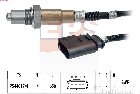 EPS 1.997.585 — Sonda lambda