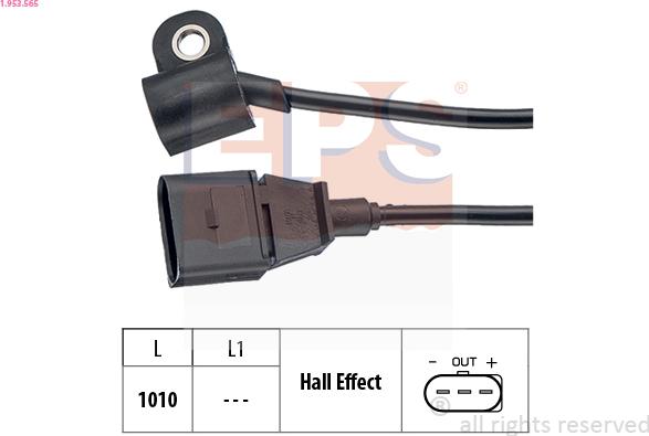EPS 1.953.565 — Czujnik, pozycja wałka rozrządu
