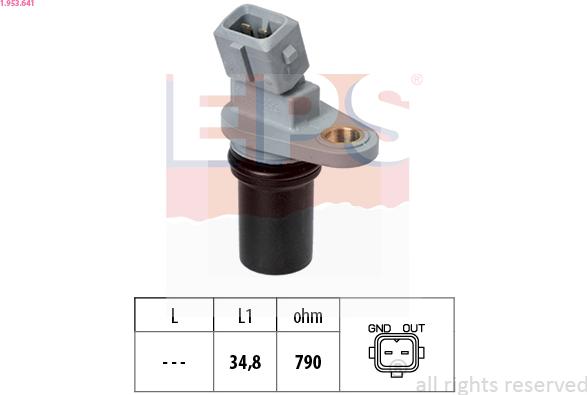 EPS 1.953.641 — Czujnik, prędkość obrotowa