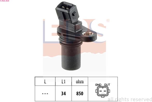 EPS 1.953.354 — Czujnik, prędkość obrotowa