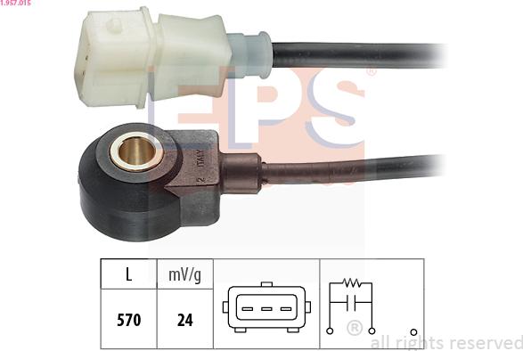 EPS 1.957.015 - CZUJNIK SPALANIA STUKOWEGO VW