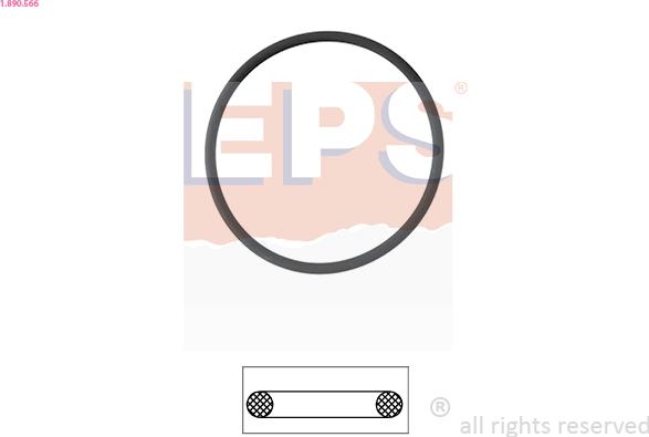 EPS 1.890.566 - USZCZELKA TERMOSTATU FIAT DUCATO 2.5TD 01-
