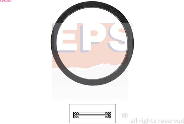 EPS 1.890.605 - USZCZELKA TERMOSTATU FORD MONDEO 2.2TDCI 04-