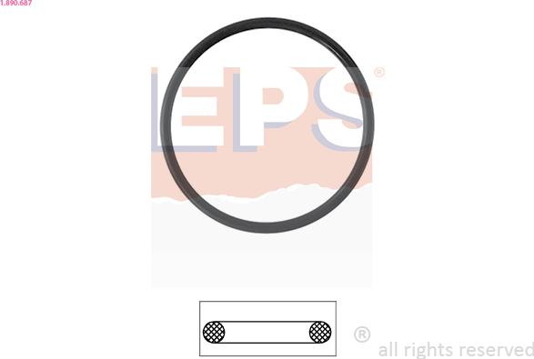 EPS 1.890.687 — Uszczelka, termostat