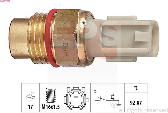 EPS 1.850.198 - WŁĄCZNIK WENTYLATORA TOYOTA