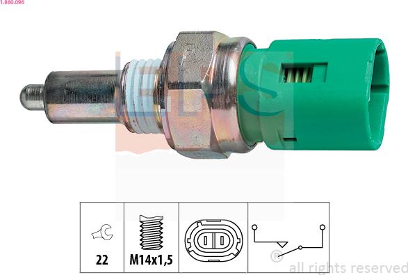 EPS 1.860.096 - WLACZNIK SW.COFANIA KANGOO 1.2 03-07