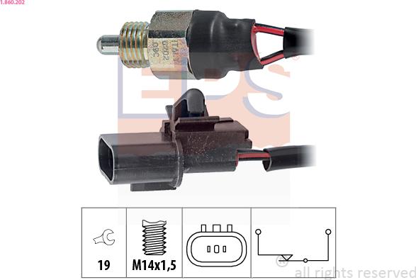 EPS 1.860.202 — Przełącznik, światło cofania