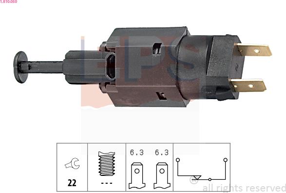 EPS 1.810.050 - WLACZNIK SW.STOP KADETT E -2 WTYKI-