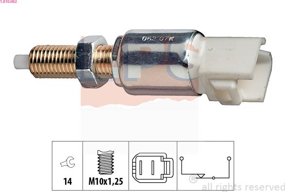 EPS 1.810.062 - WŁĄCZNIK ŚWIATEŁ STOP HONDA