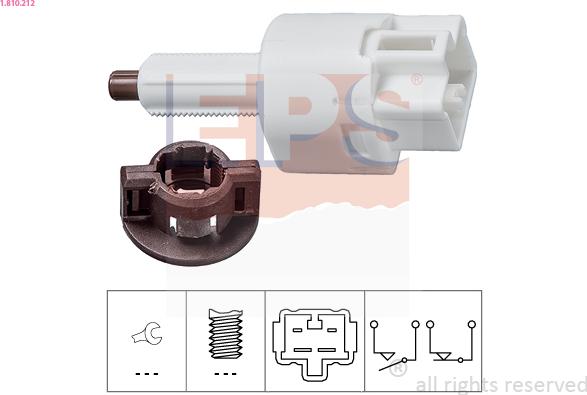 EPS 1.810.212 - WŁĄCZNIK ŚWIATEŁ STOP TOYOTA AURIS 1.33 10-