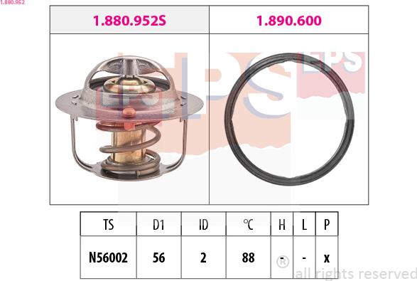 EPS 1.880.952 — Termostat, środek chłodzący