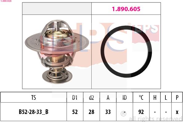 EPS 1.880.928 — Termostat, środek chłodzący