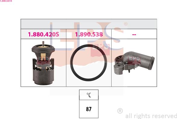 EPS 1.880.561K — Termostat, środek chłodzący